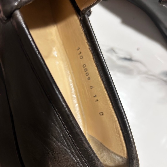Gucci Black Leather Loafers with Silver Detailing main image 6